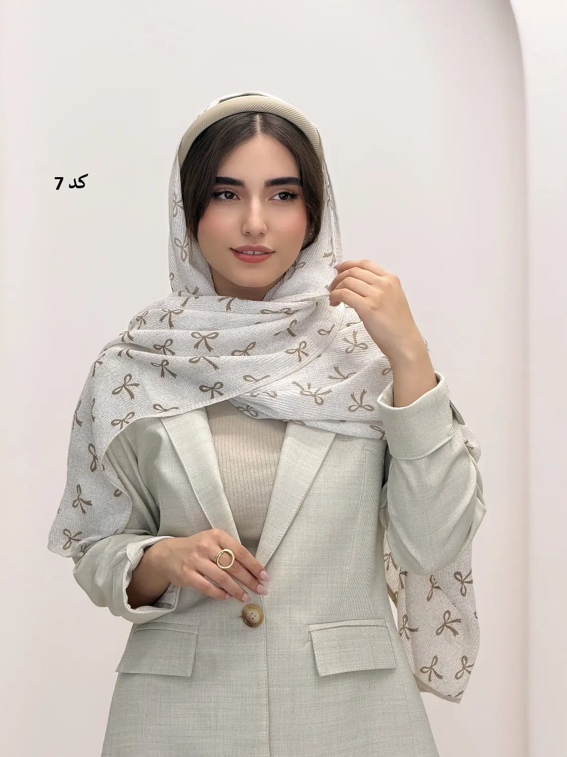 6927-شال نیلوفر